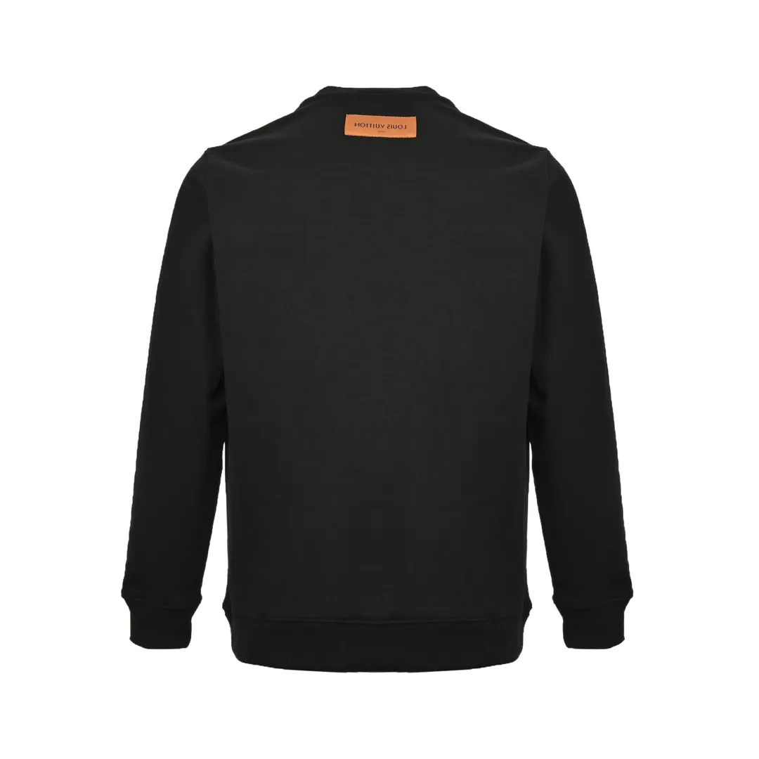 Louis Vuitton/Louis Vuitton 24FW graffiti hand-painted pumpkin round neck sweatshirt